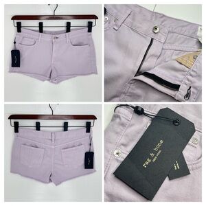 Rag & Bone NWT Cut Off Short Size 30 Lilac USA Made 35x2 Festival Denim‎ $168